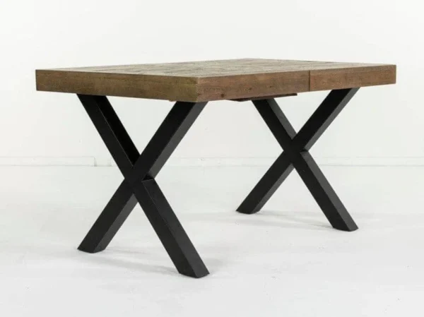 Brooklyn Extendable Cross Leg Dining Table 140cm - 180cm - Image 6