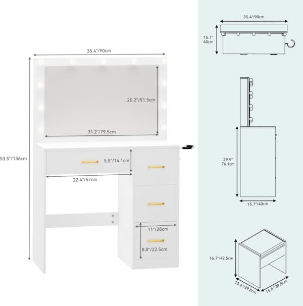 Dressing Table & stool set - Image 15