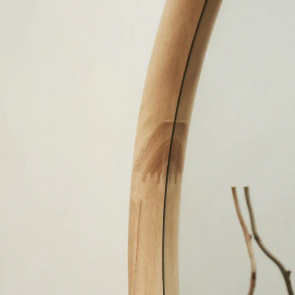 Aaliyah-Full Length Light Wood Irregular Mirror 180cm x 80cm - Image 4