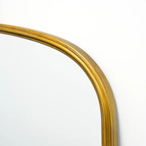 Amelia-Full Length Gold Arched Metal Mirror 186cm X 100cm - Image 6