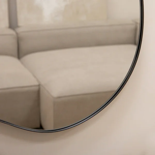 Ava-Black Pond Shaped Irregular Mirror 100cm x 70cm - Image 9