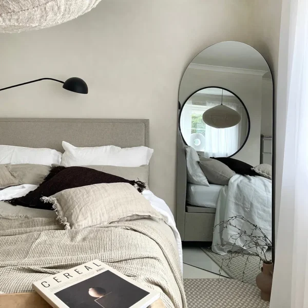 Edge-Large Frameless Arched Full Length Mirror 179cm x 80cm - Image 3