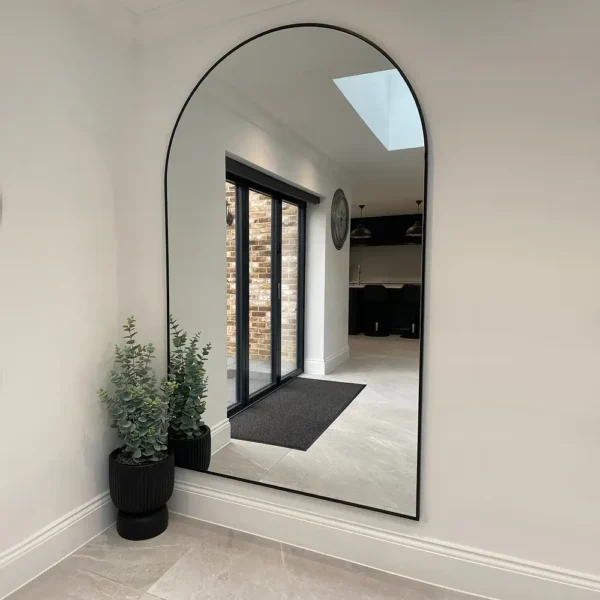 Liberty-Black Full Length Arched Metal Mirror 200cm x 120cm - Image 5