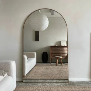 Liberty-Gold Full Length Arched Metal Mirror 180cm x 110cm