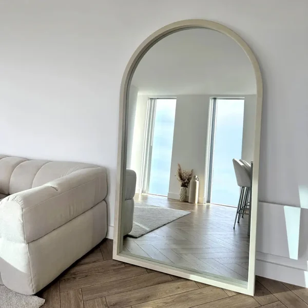 Tamara-Full Length Extra Large Arched Concrete Mirror 190cm x 110cm - Image 2