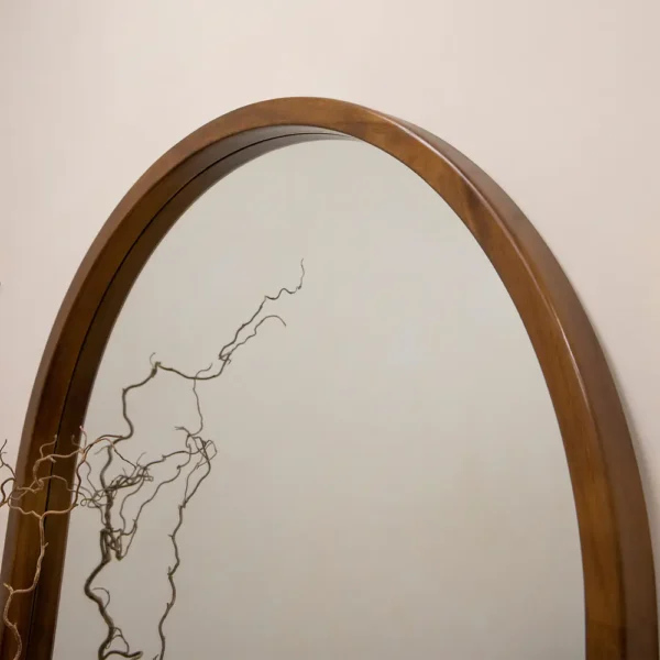 Tamara-Full Length Extra Large Arched Walnut Mirror 190cm x 110cm - Image 8