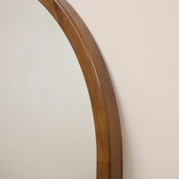 Tamara-Full Length Extra Large Arched Walnut Mirror 190cm x 110cm - Image 7