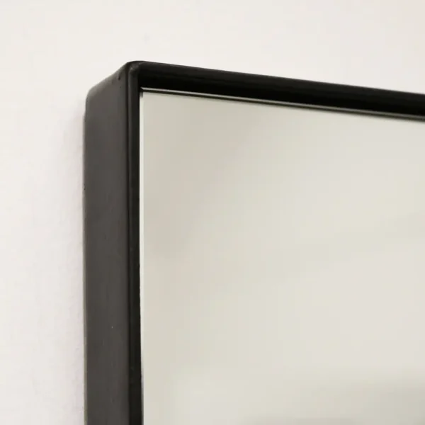 Theo-Full Length Black Rectangular Large Metal Mirror 160cm x 60cm - Image 4