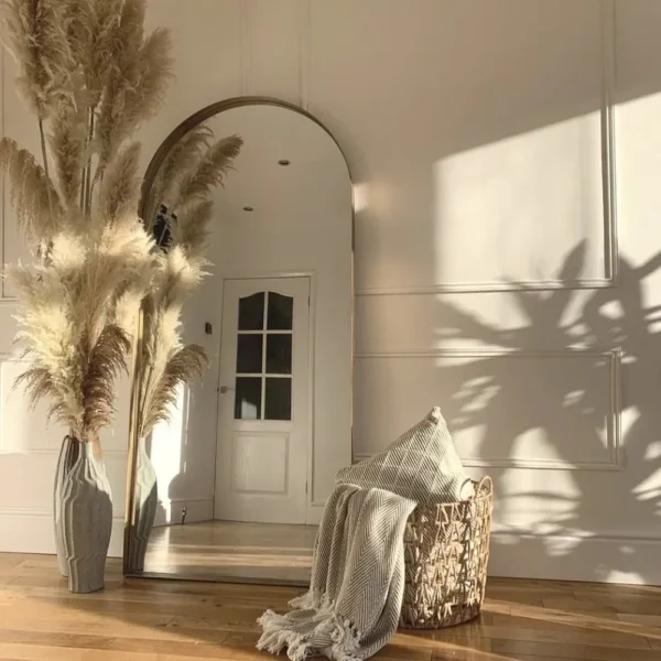 Arcus-Full Length Arched Gold Large Metal Mirror 170cm x 80cm - Image 7